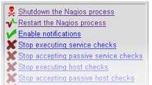 Restart the Nagios process