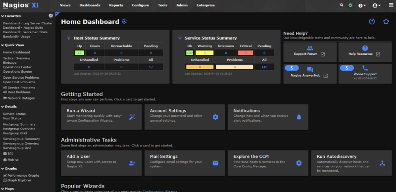 Home Dashboard
